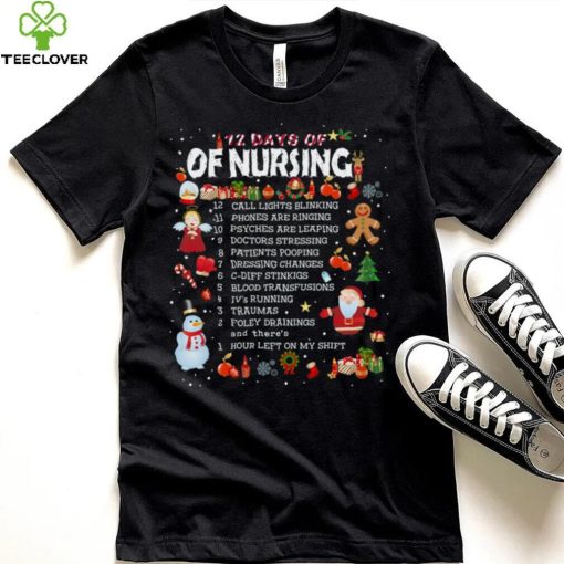 12 Days Of Nursing Christmas T Shirt