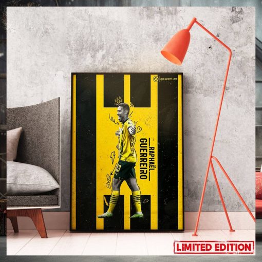 12 G A In 11 Matches For Raphael Guerreiro in 2023 Borussia Dortmund Home Decor Poster Canvas