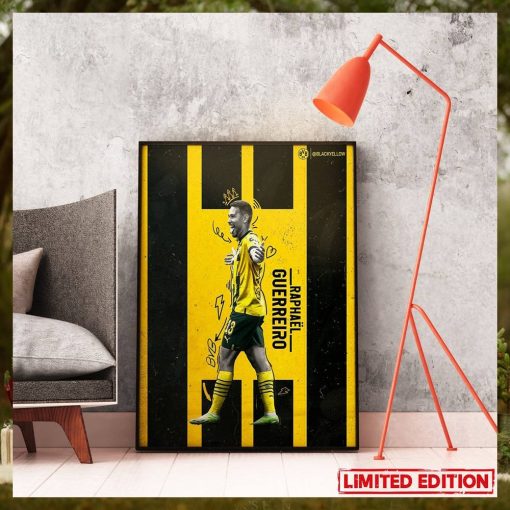 12 G A In 11 Matches For Raphael Guerreiro in 2023 Borussia Dortmund Home Decor Poster Canvas