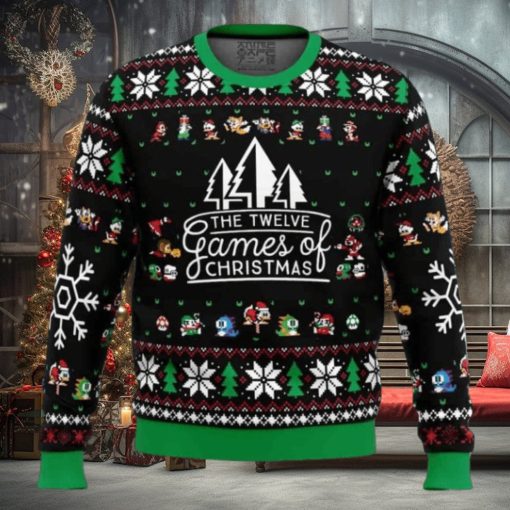 12 Games of Christmas Ugly Christmas Sweater