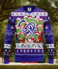 12 Grinch Xmas Day Colorado Rockies Ugly Christmas Sweater