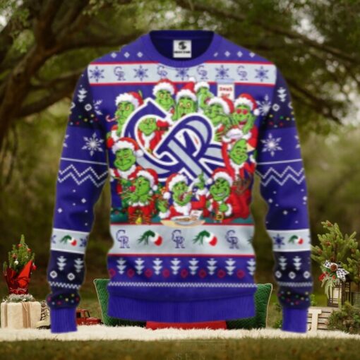 12 Grinch Xmas Day Colorado Rockies Ugly Christmas Sweater