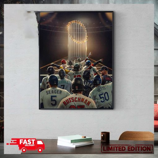12 Team Enter But Only One Will Leave World Series 2023 With Champions MLB Postseason Poster Canvas