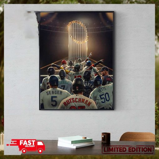 12 Team Enter But Only One Will Leave World Series 2023 With Champions MLB Postseason Poster Canvas