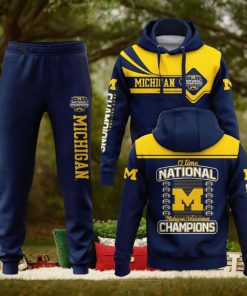 12 Time National Champions Michigan Wolverines College Football Playoff 2023 Hoodie