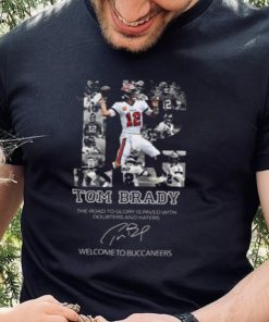 12 Tom Brady Tampa Bay Buccaneers Signature T Shirt