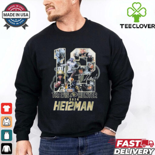 12 Travis Hunter 2024 Heisman Colorado football signature Shirt