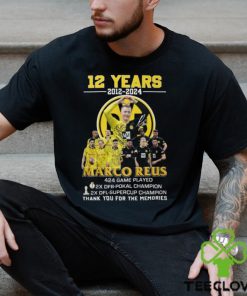 12 Years 2012 2024 Marco Reus 424 Game Played Thank You For The Memories T Shirt