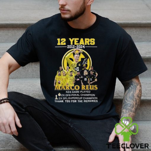 12 Years 2012 2024 Marco Reus 424 Game Played Thank You For The Memories T Shirt