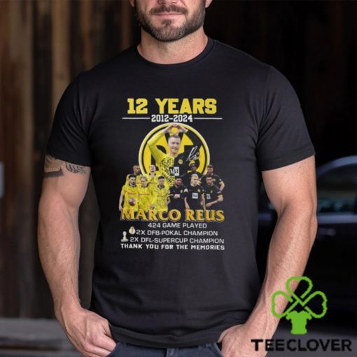 12 Years 2012 2024 Marco Reus 424 Game Played Thank You For The Memories T Shirt