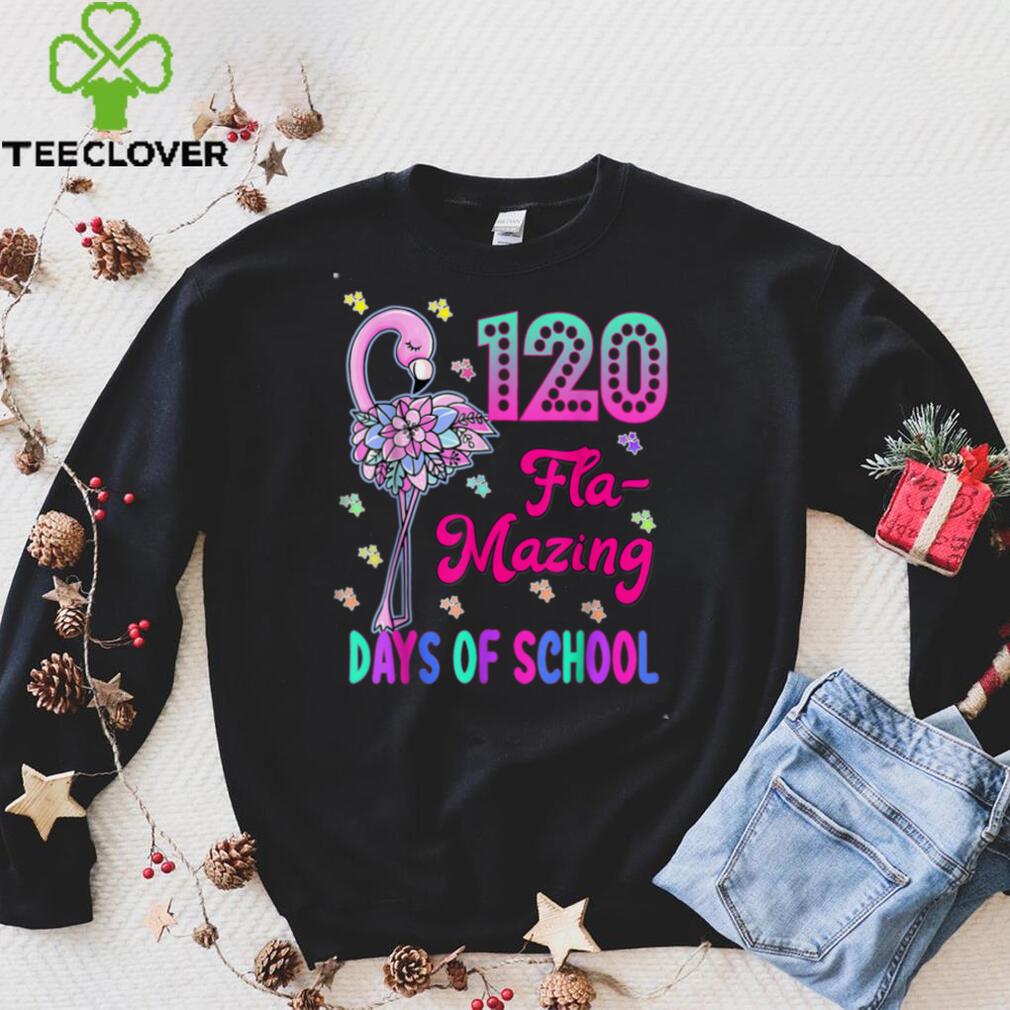 120 Flamazing Days of School Flamingo 120th Day Teachers T Shirt 120 Flamazing Days of School Flamingo 120th Day Teachers T Shirt