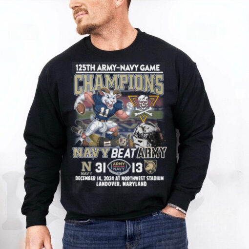 125th Army Navy Game Champions – Navy Beat Army 2024 Limited Edition 2D T Shirt