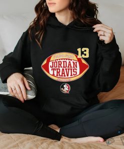 13 Florida State Jordan Travis Seminoles logo T shirt