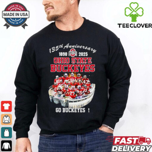 135th Anniversary 1890 2025 Ohio State Buckeyes Go Buckeyes players shirt