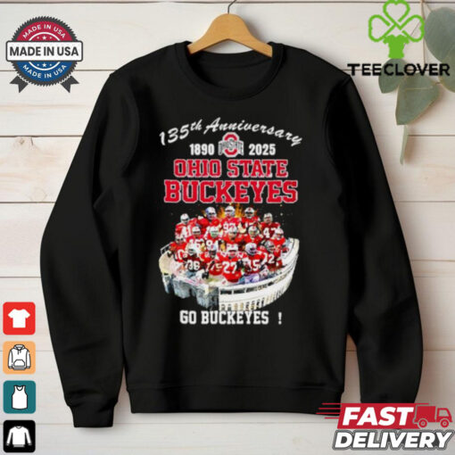 135th Anniversary 1890 2025 Ohio State Buckeyes Go Buckeyes players shirt