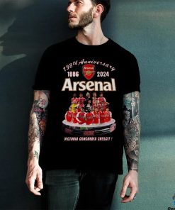 138th Anniversary 1886 2024 Arsenal Victoria Concordia Crescit Signatures T Shirt