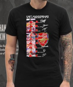138th anniversary 1886 2024 Arsenal FC player name signatures logo shirt