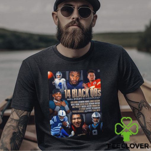 14 Black QbS Will Start in week one hoodie, sweater, longsleeve, shirt v-neck, t-shirt