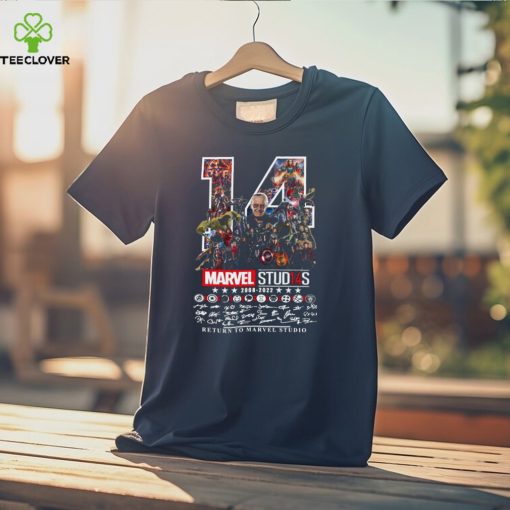 14 Marvel Studios 2008 2024 Signature Return To Marvel Studio Shirt