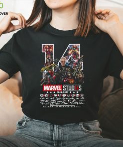 14 Marvel Studios 2008 2024 Signature Return To Marvel Studio Shirt