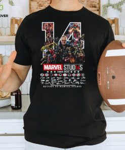 14 Marvel Studios 2008 2024 Signature Return To Marvel Studio Shirt