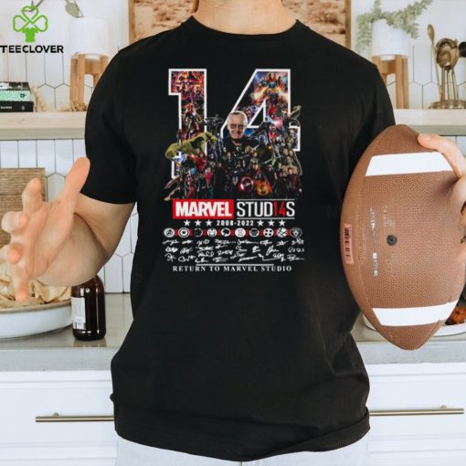 14 Marvel Studios 2008 2024 Signature Return To Marvel Studio Shirt