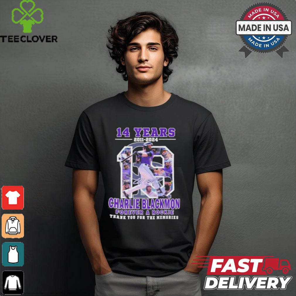14 Years 2011 2024 Charlie Blackmon Colorado Rockies Forever A Rockie Signature Shirt 14 Years 2011 2024 Charlie Blackmon Colorado Rockies Forever A Rockie Signature Shirt