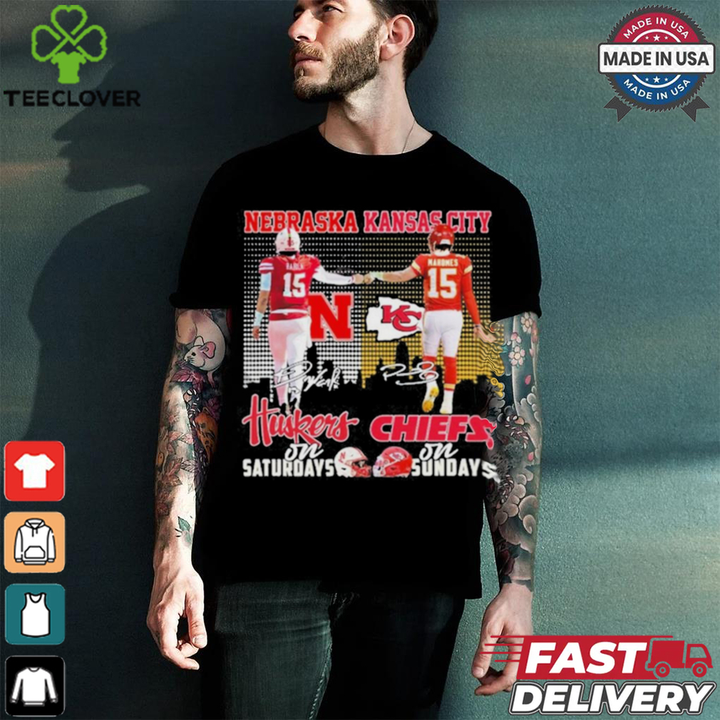 15 Nebraska 15 Kansas City On Saturdays Signature Shirt 15 Nebraska 15 Kansas City On Saturdays Signature Shirt