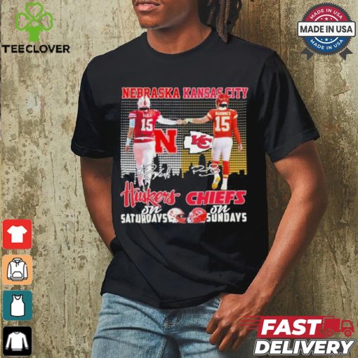 15 Nebraska 15 Kansas City On Saturdays Signature Shirt