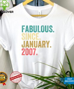 15 Years Old Fabulous Since January 2007 Vintage T Shirt (1)