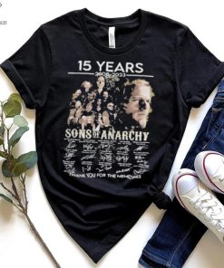 15 years 2008 2023 Sons of Anarchy thank you for the memories signatures shirt 1 15 years 2008 2023 Sons of Anarchy thank you for the memories signatures shirt