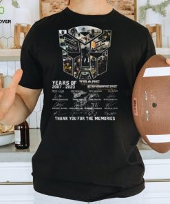 16 Years Of 2007 – 2023 Transformers Signature Thank You For The Memories T Shirt – Limited Edition