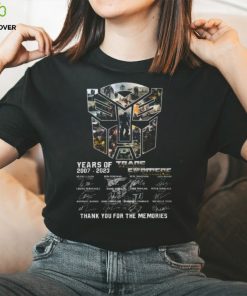 16 Years Of 2007 – 2023 Transformers Signature Thank You For The Memories T Shirt – Limited Edition