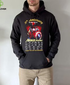 16th anniversary 2008 2024 Avenger Assemble signatures thank you for the memories hero mix shirt
