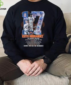 17 Keith Hernandez New York Mets 1983 1989 thank you for memories shirt
