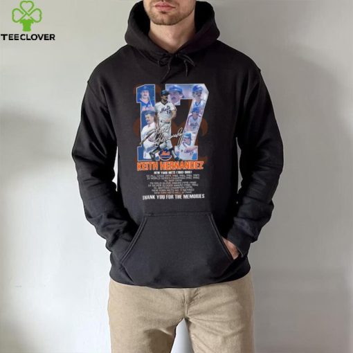 17 Keith Hernandez New York Mets 1983 1989 thank you for memories shirt