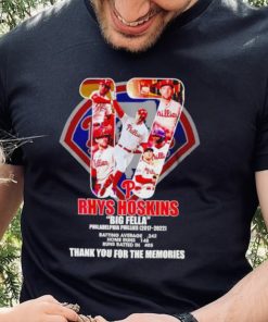 17 Rhys Hoskins Big Fella Philadelphia Phillies 2017 2022 thank you for the memories shirt