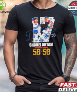 17 Shohei Ohtani Los Angeles Dodgers 50 Hr And 50 Sb Shirt