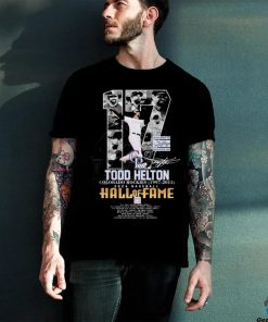 17 Todd Helton Colorado Rockies 1997 2013 Hall Of Fame Baseball 2024 Signatures Shirt