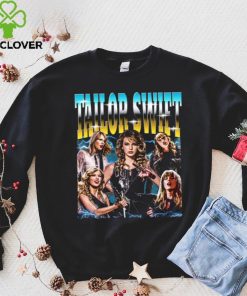 Noir Unisexe Taylor Swift Style Rétro 3 Concert ERAS Tour T shirt