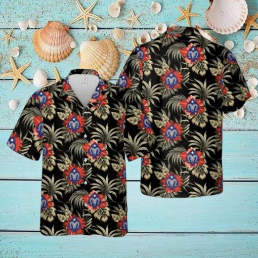 17th Sustainment Brigade (United States) Nevada Army National Guard Button Down Hawaiian Shirt