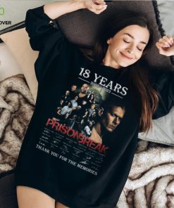 18 Years 2005 – 2023 Prison Break Thank You For The Memories T Shirt 1 18 Years 2005 – 2023 Prison Break Thank You For The Memories T Shirt