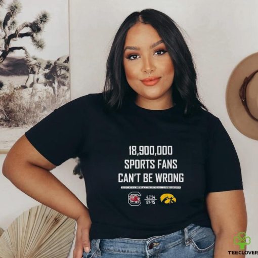 18,900,000 Sports Fans Can’t Be Wrong Iowa Game Cook Shirt