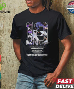 19 Charlie Blackmon Colorado Rockies 2011 – 2024 Thank You For The Memories Signature T shirt