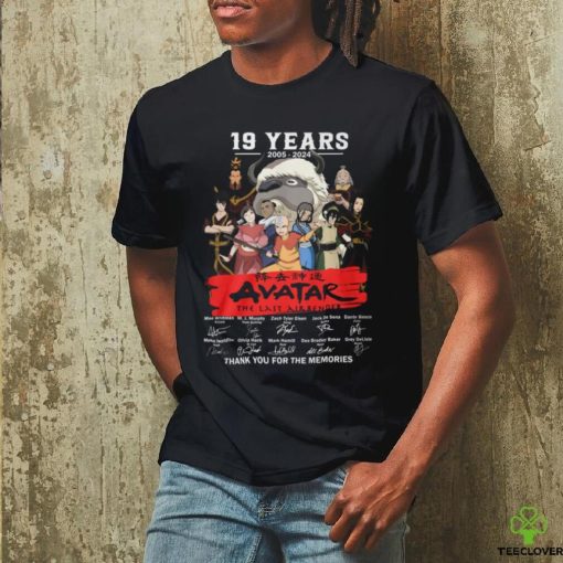 19 Years 2005 – 2024 Avatar The Last Airbender Thank You For The Memories T Shirt