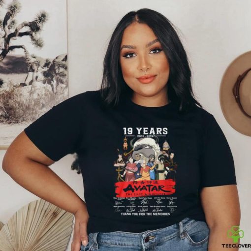 19 Years 2005 – 2024 Avatar The Last Airbender Thank You For The Memories T Shirt