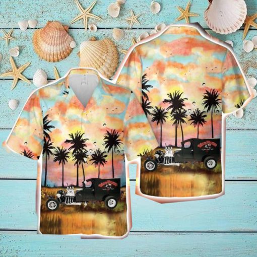 1912 Ford Model T Wild Thing T Bucket Button Down Hawaiian Shirt