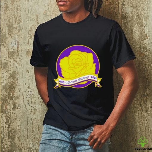 1920 2020 100 years of Suffrage Rose logo shirt