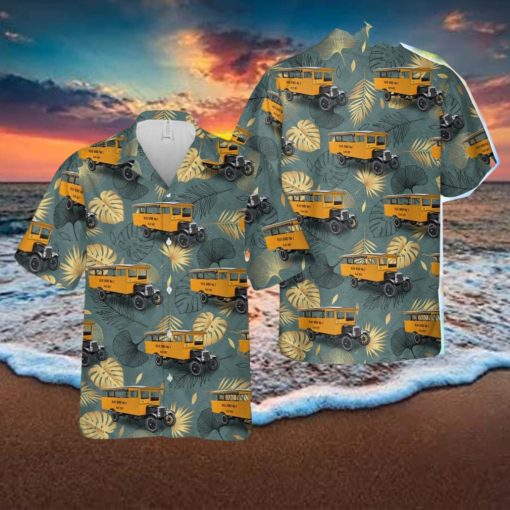 1927 Blue Bird No. 1 School Bus Aloha Hawaiian Shirt Beach Gift Short Sleeve Shirt