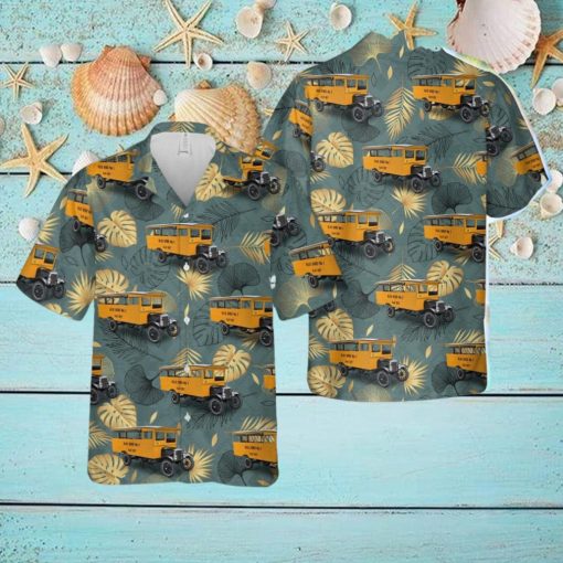 1927 Blue Bird No. 1 School Bus Aloha Hawaiian Shirt Beach Gift Short Sleeve Shirt